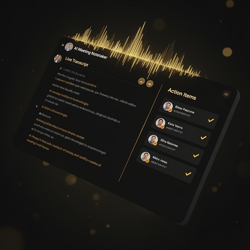 AI Notetaker interface preview